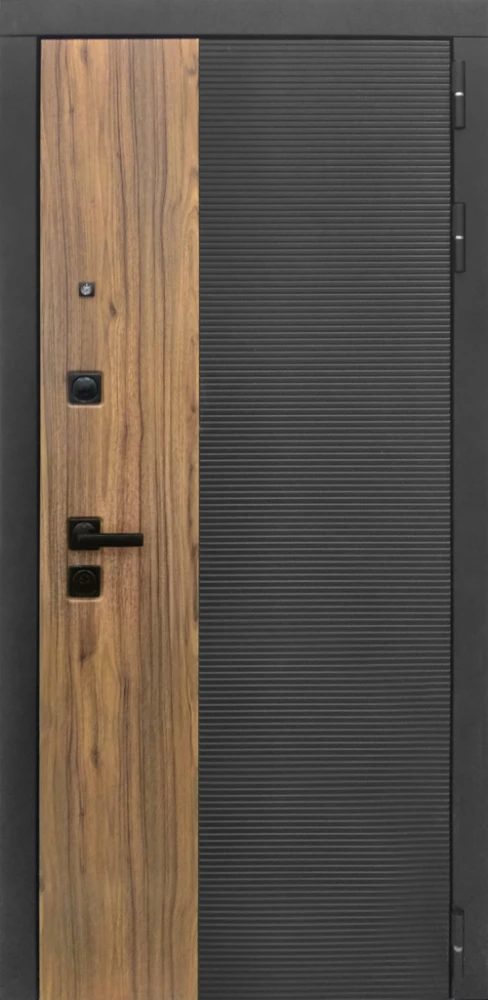 Входная дверь ДвериПРО Модель Л-46 ФЛ-700 (10мм, Ясень белый) DPRO227688 внешняя сторона